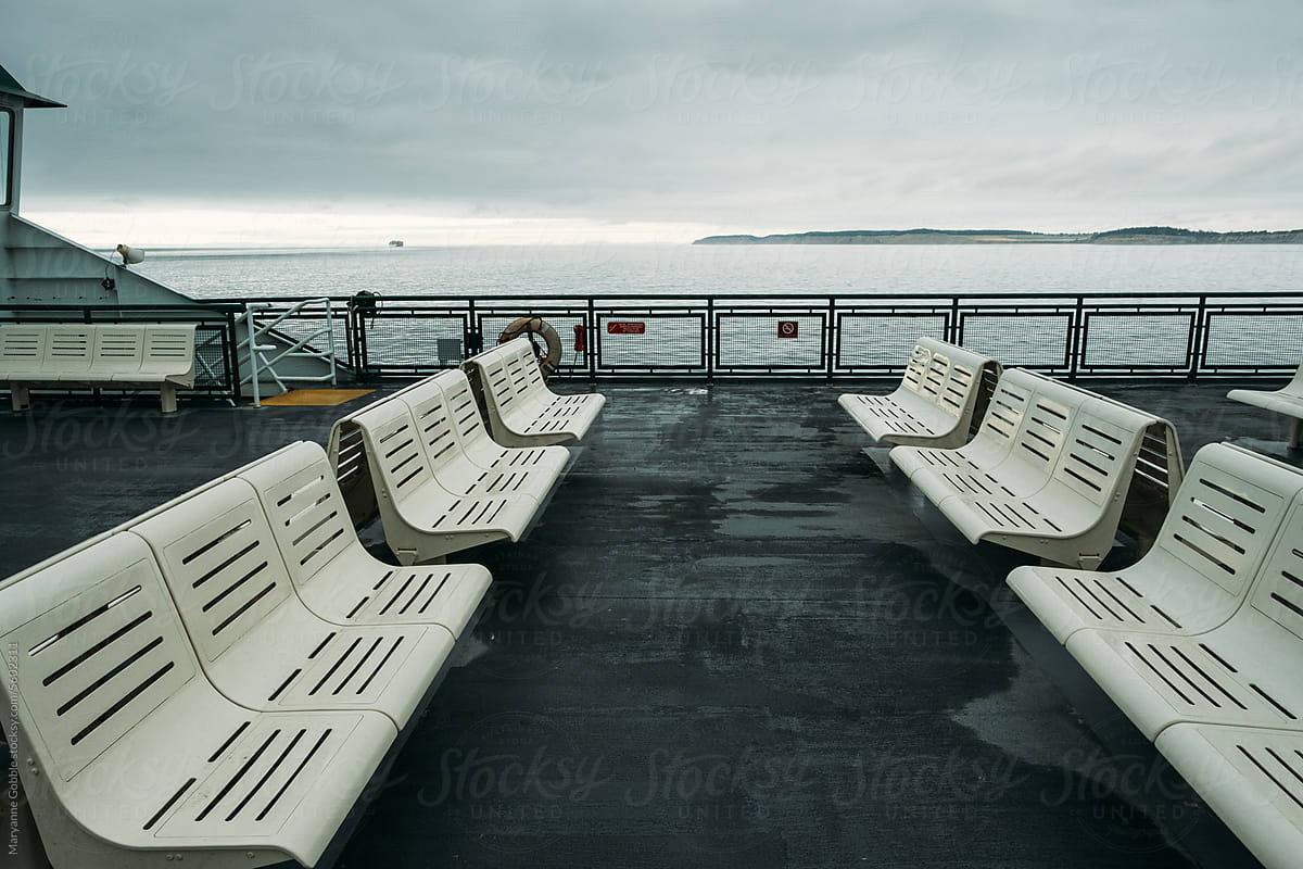Empty Ferry Boat Seats