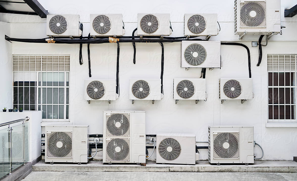 Climate change: global warming, Energy cost. Air conditioning
