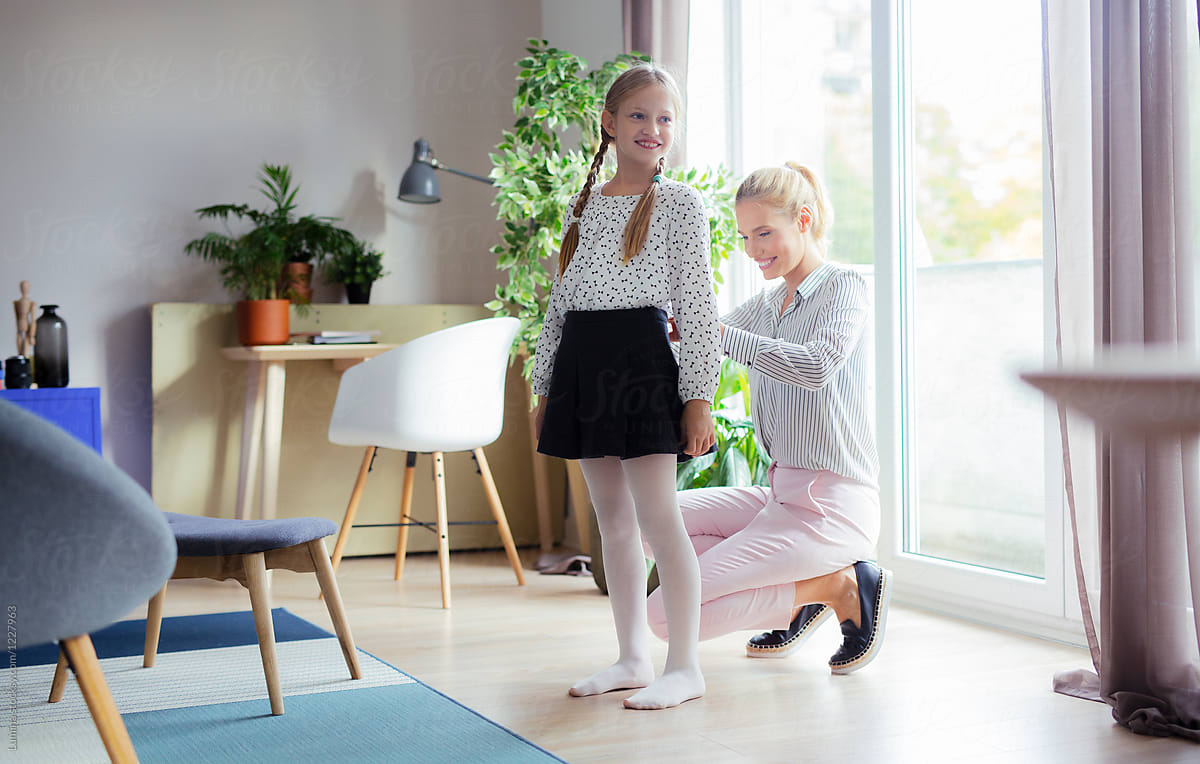 Mother Dressing Up Daughter By Stocksy Contributor Lumina Stocksy 