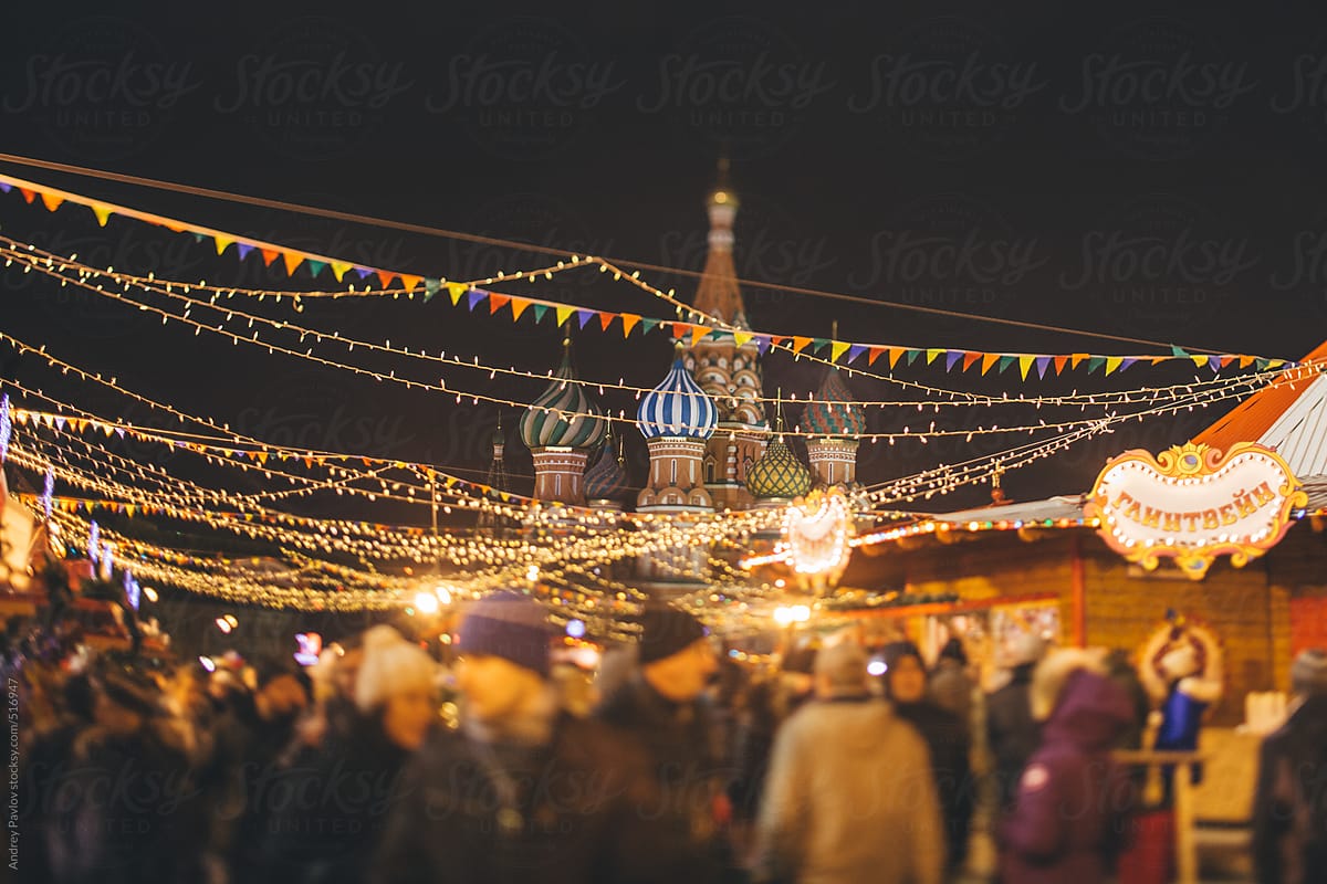 New year's fair at Red Square, Moscow