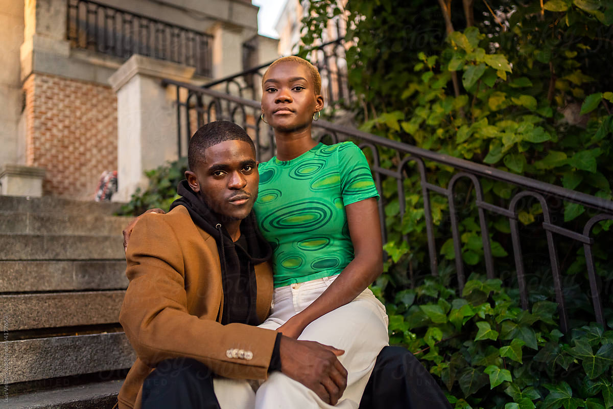 Portrait Of A Stylish And Confident Black Couple.