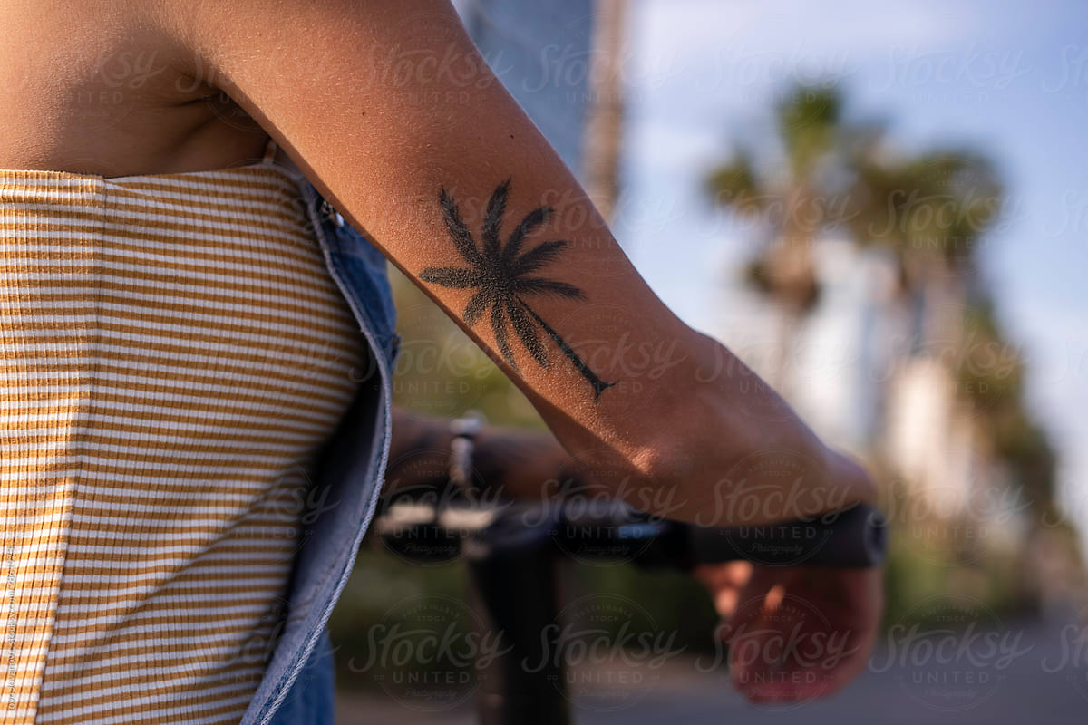 30 Palm Tree Tattoos For Summer Holiday | Palm tree tattoo, Tree tattoo  designs, Beach tattoo