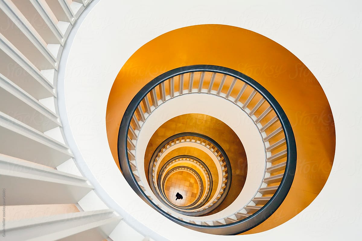 Europe, Germany, Berlin, Spiral staircase