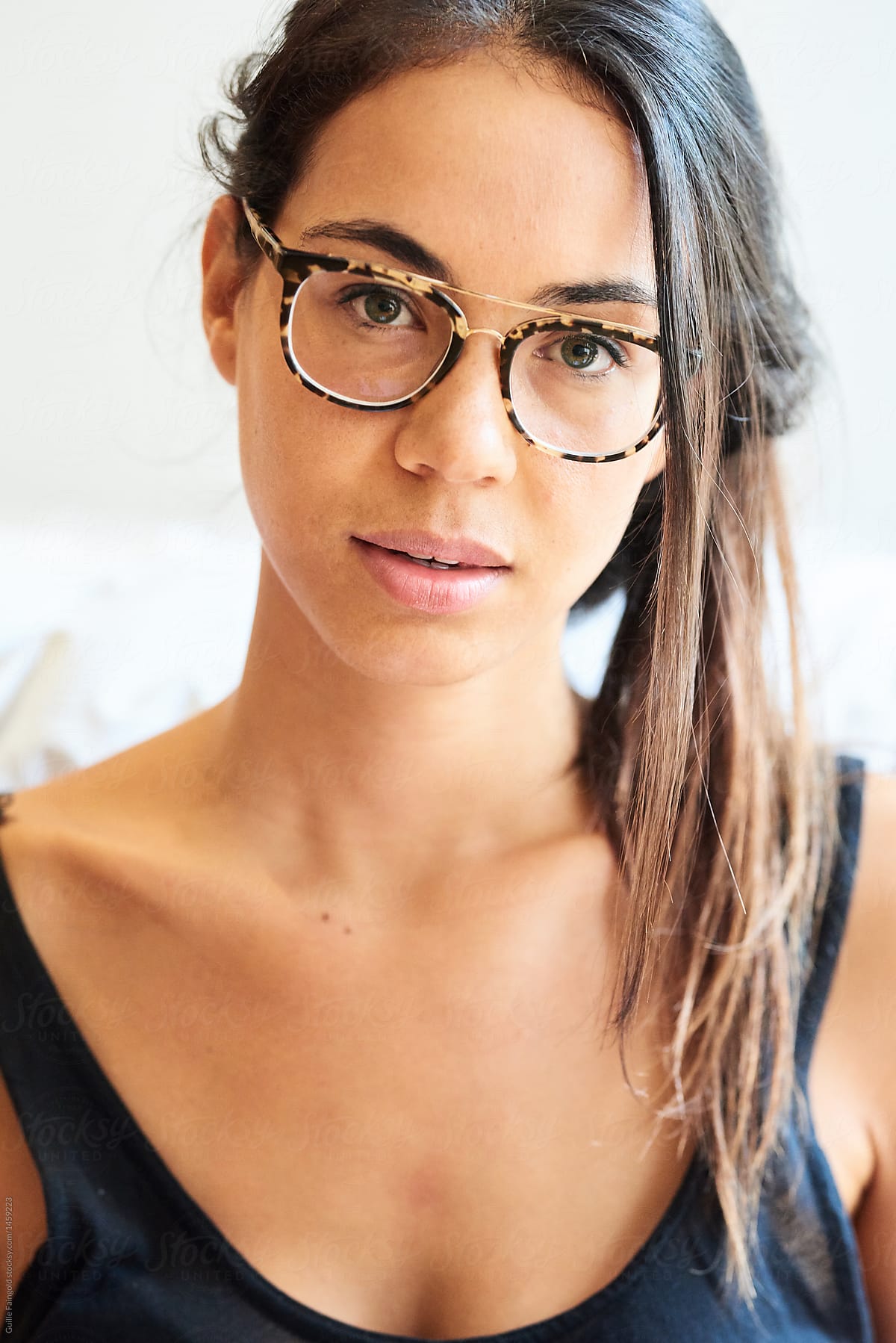 Pretty Woman In Glasses By Stocksy Contributor Guille Faingold Stocksy