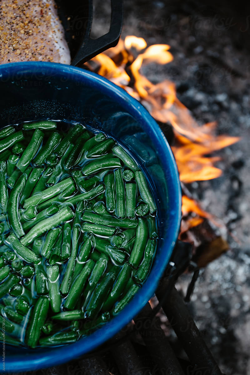 Cooking Green Beans when Camping