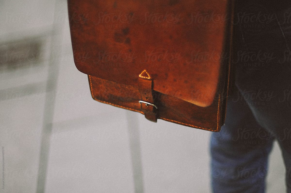 Vintage man leather bag
