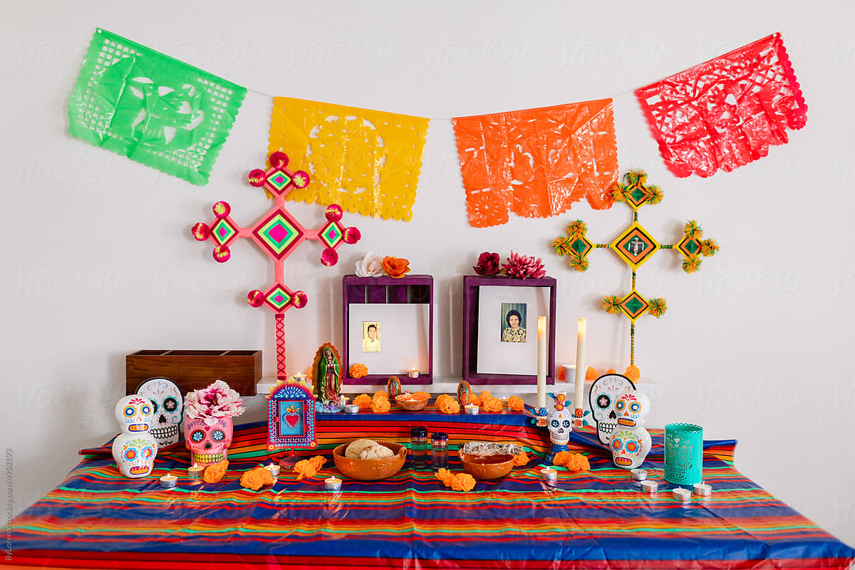 "Mexican tradition domestic altar" by Stocksy Contributor "ByLorena"