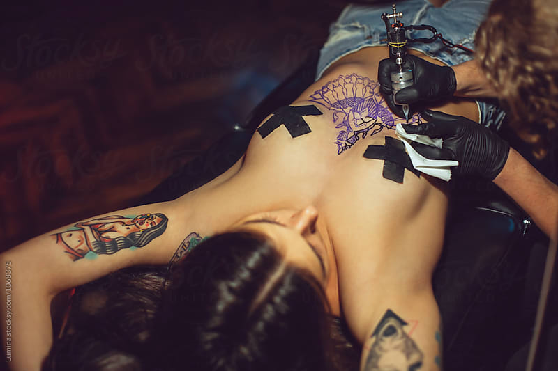 Artist Making Tattoo