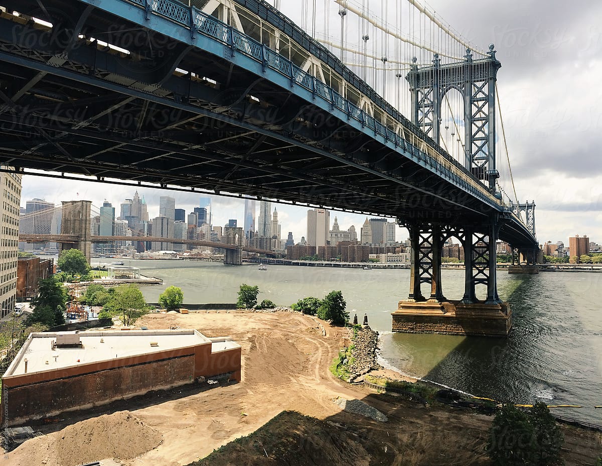 Manhattan Bridge from Brooklyn in New York City