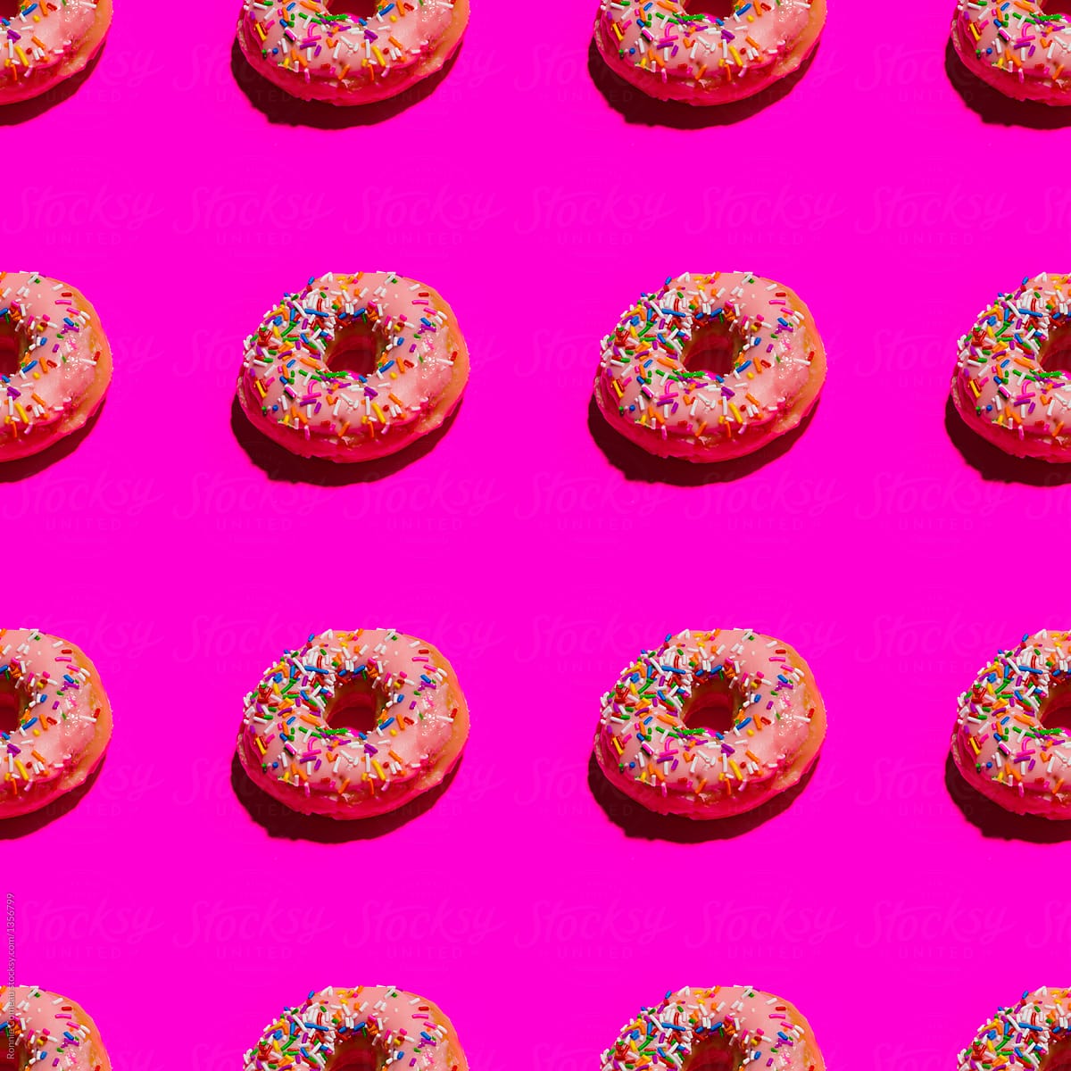 Sprinkle Donut Seamless Array