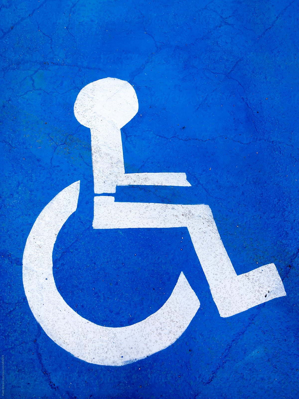 Parking space for the disabled