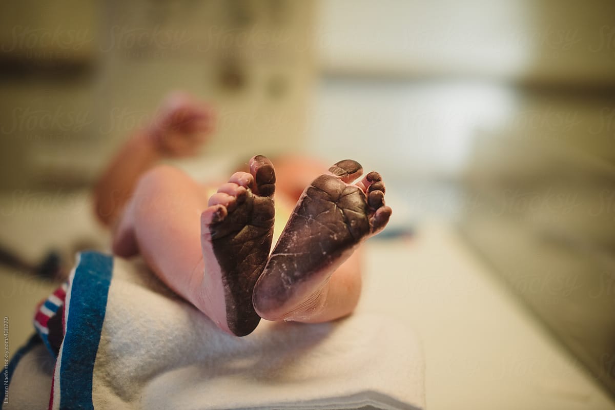 Newborn baby at hospital