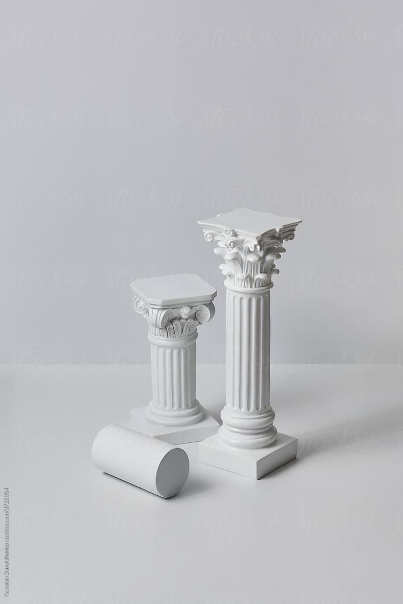 White classical columns