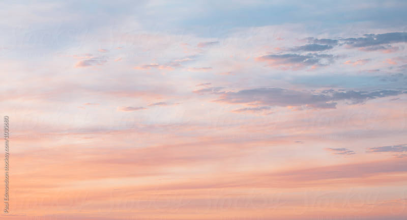 Sky and clouds at dusk, Utah