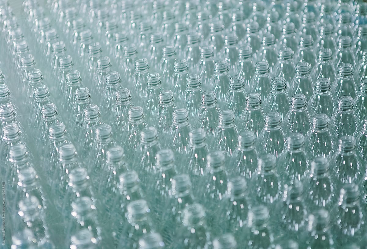 Plastic Bottles at beverage factory