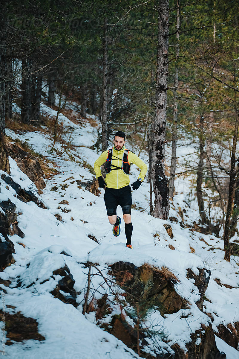 Trail running during the winter