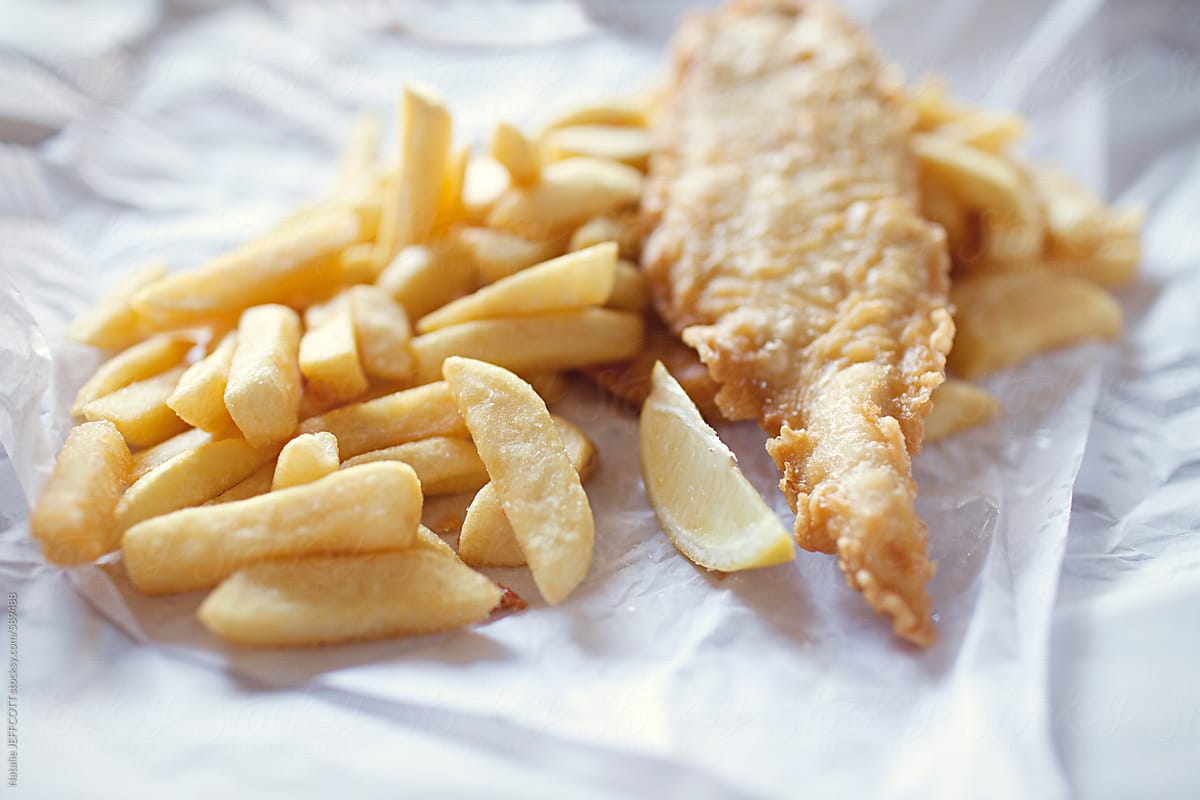 fish and chips takeaway for lunch