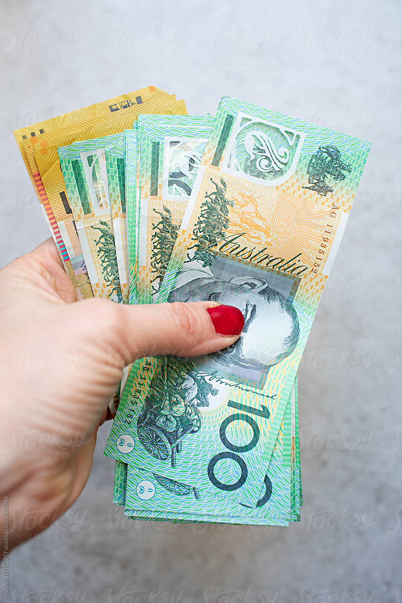 Australian Money In 100 And 50 Dollar by Natalie JEFFCOTT
