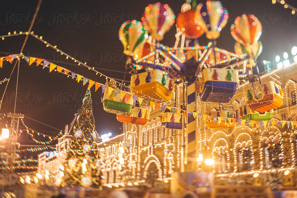 Christmas fair at Red Square, Moscow