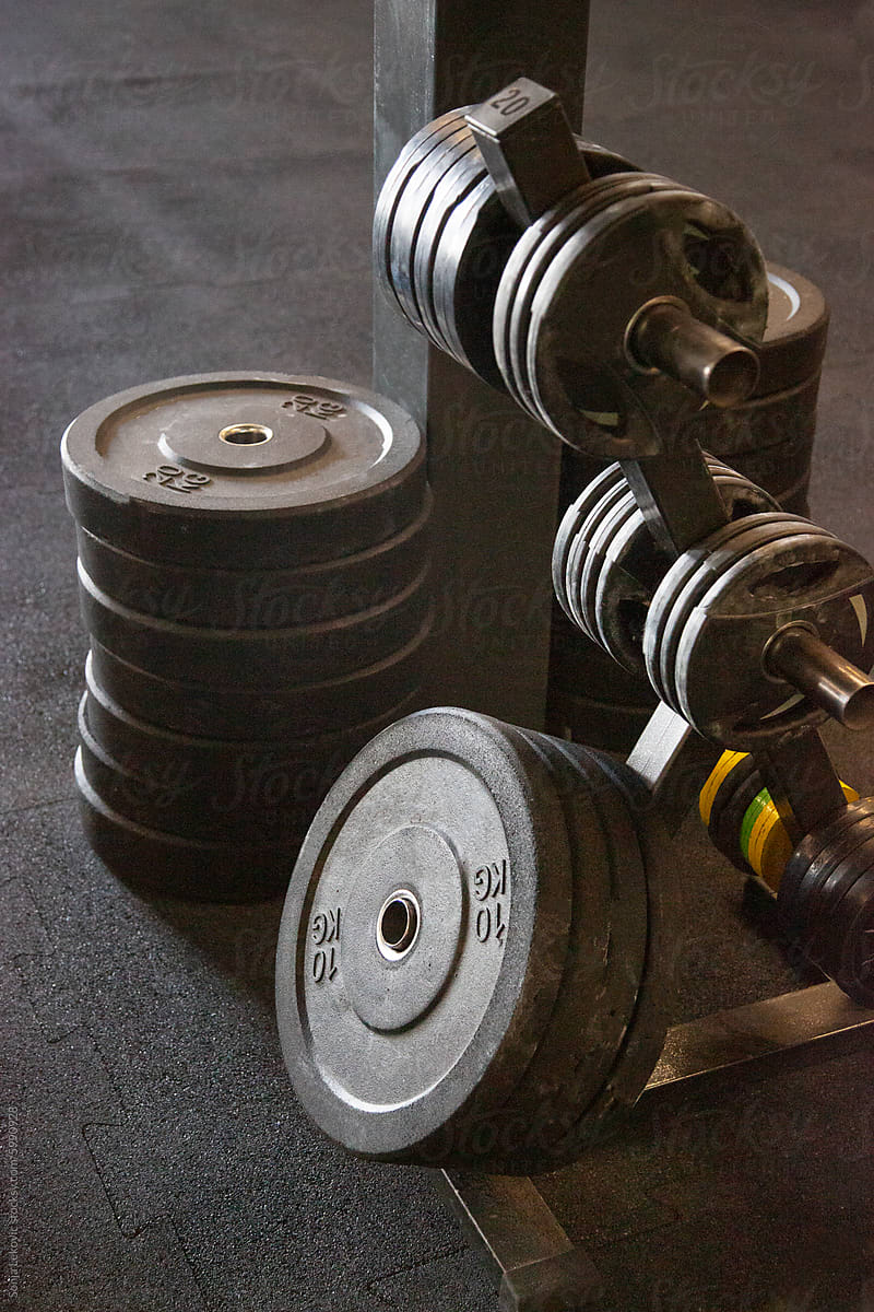 Black fitness 10kg weights