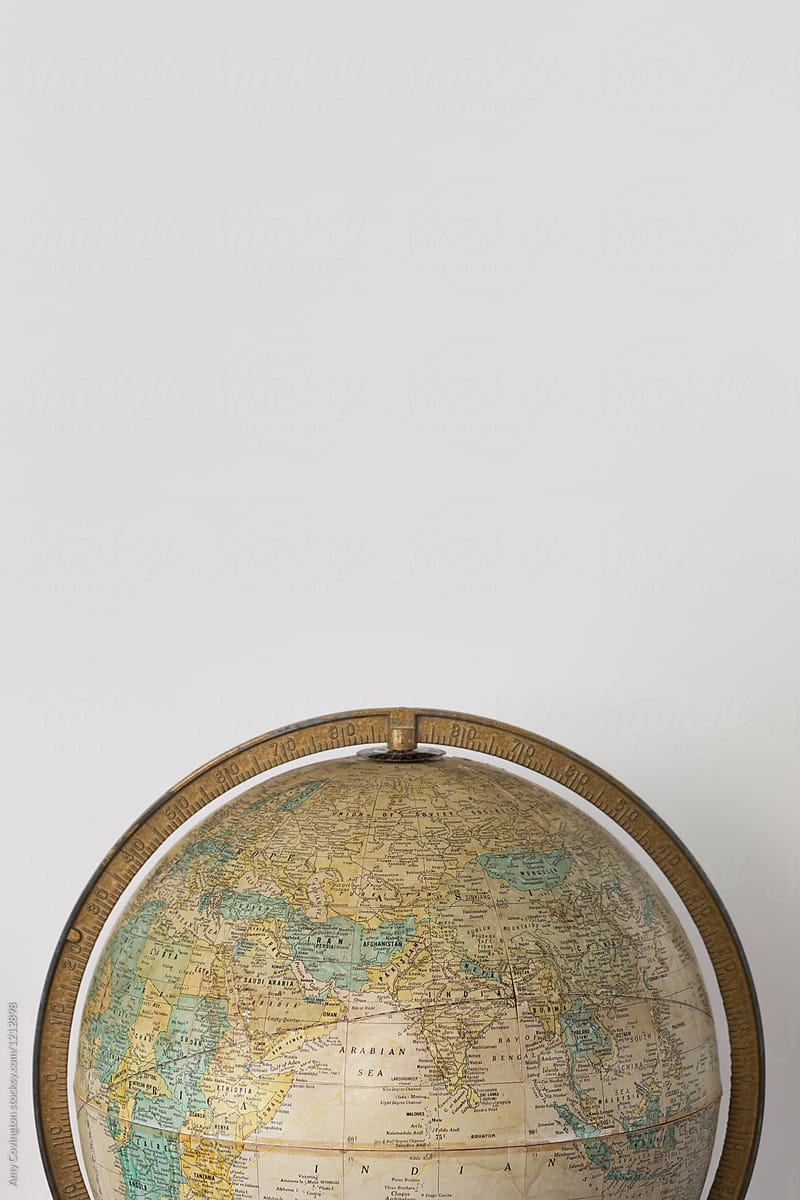 A vintage globe