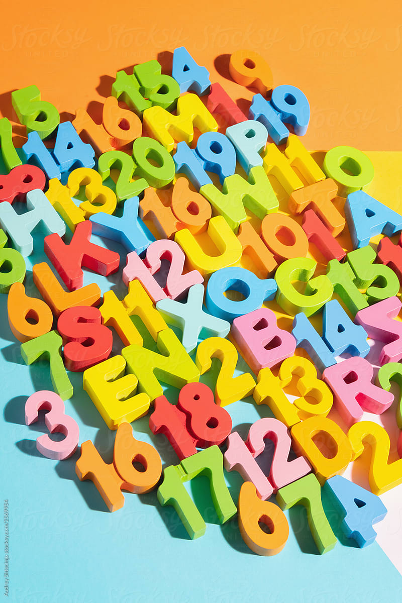 Colorful Letters/Numbers