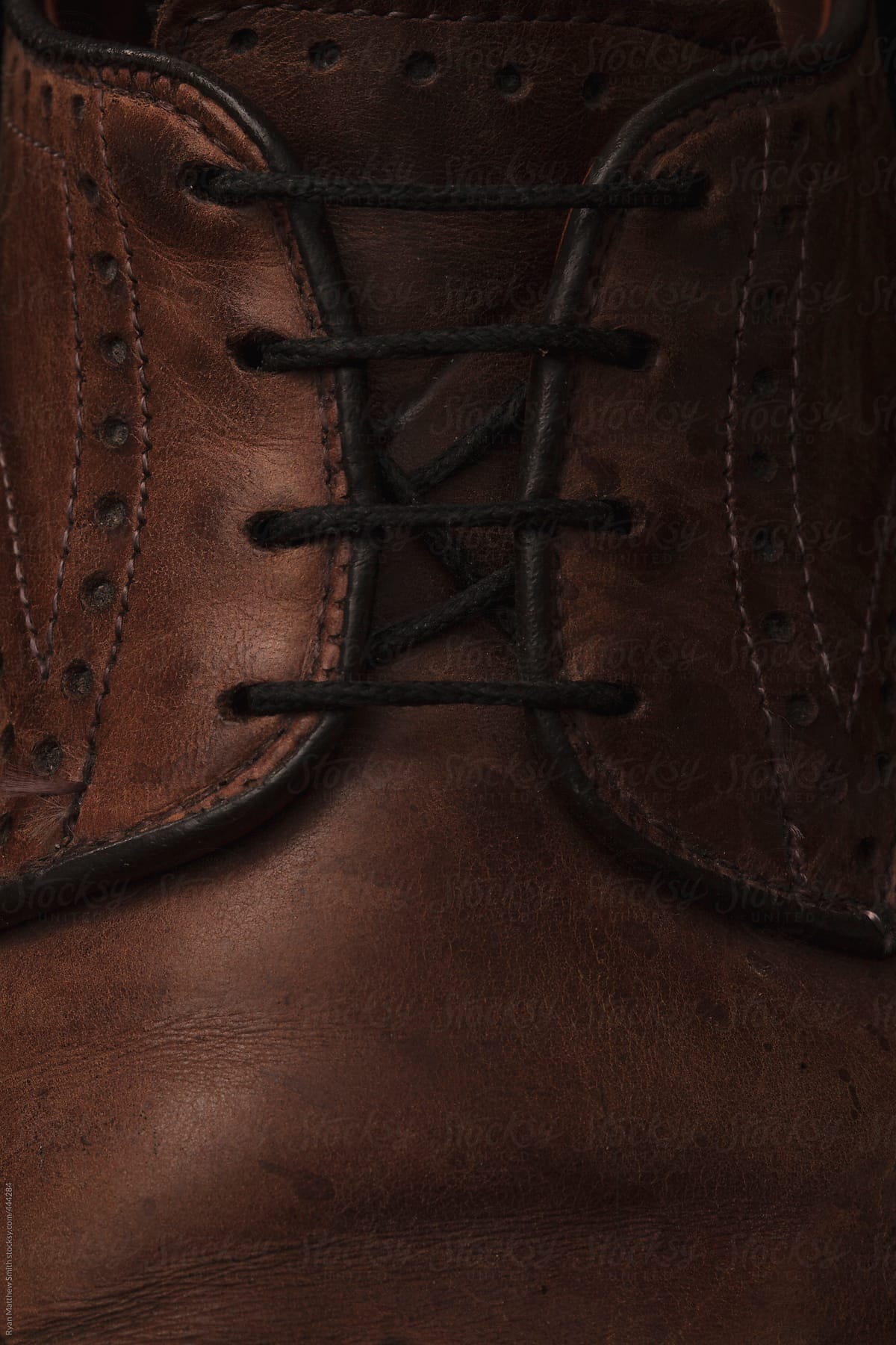 Fine Leather Shoes Texture