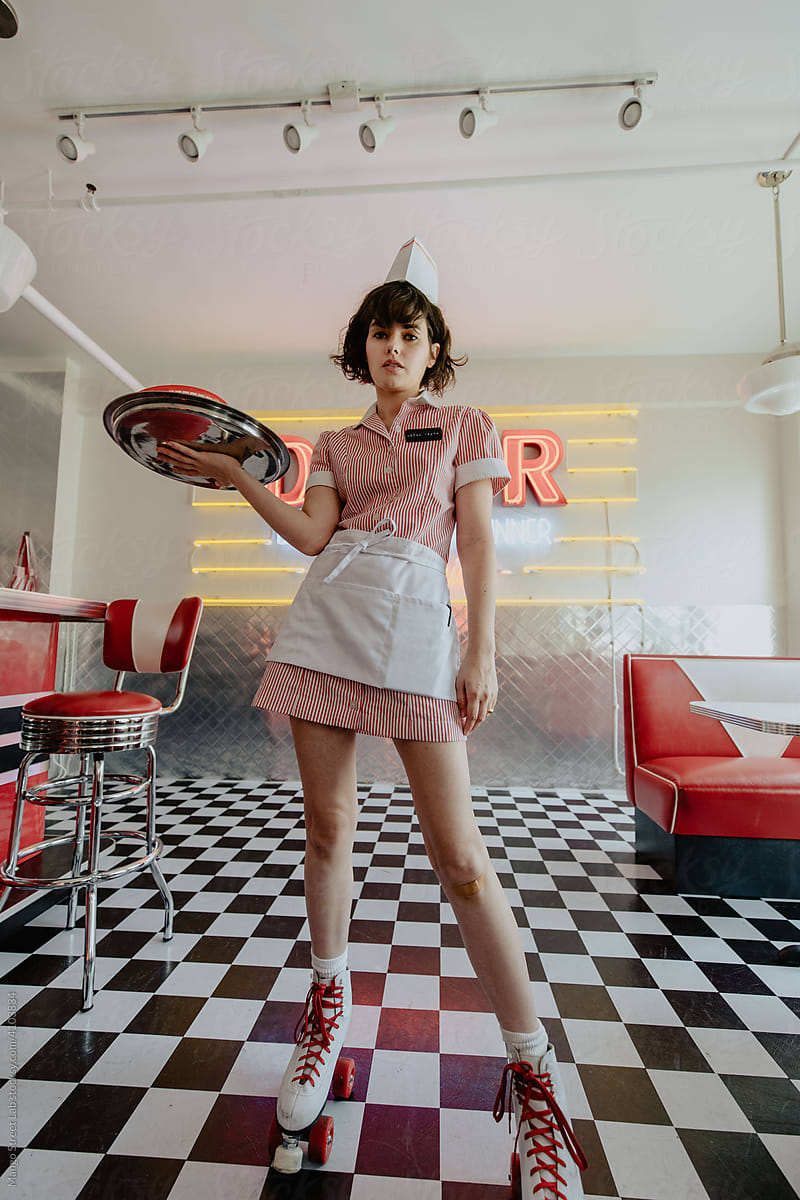 Classic Retro 1950\'s Diner Waitress