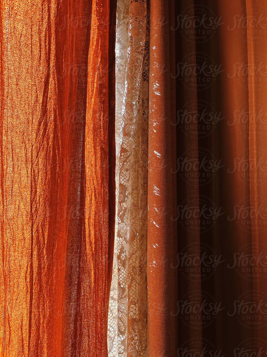 Orange curtain