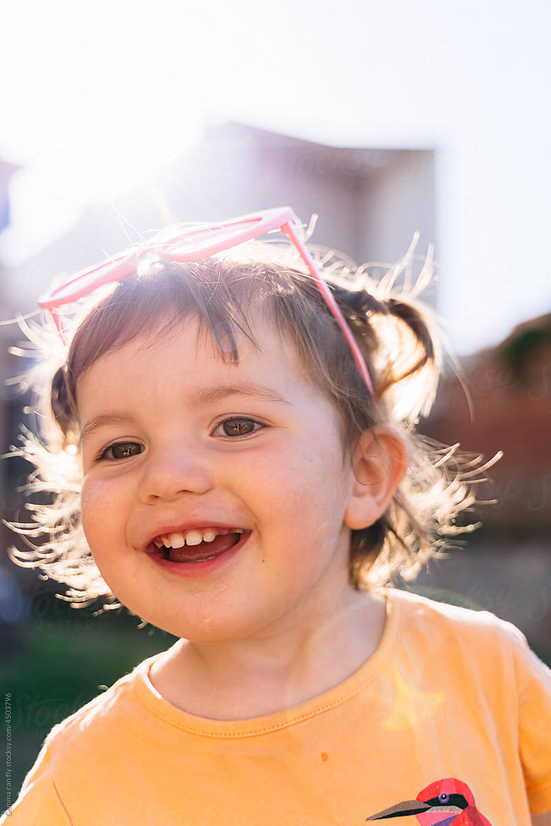 UGC Smiling Portrait Of Cute Little Baby Girl