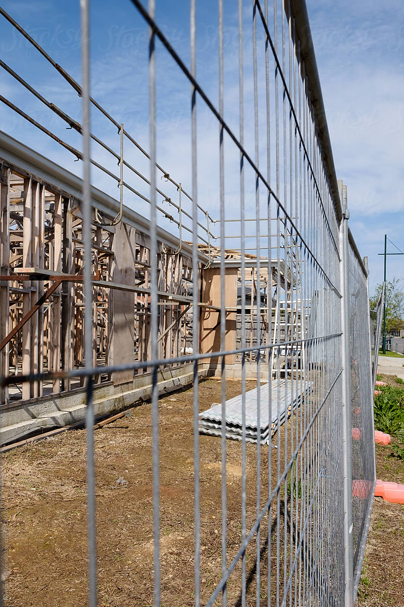 Safety barriers of construction worksite