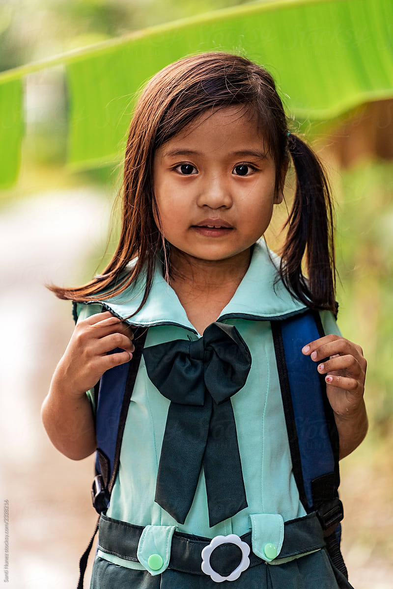 Portrait Of Cute Asian Girl By Santi Nuñez Stocksy United