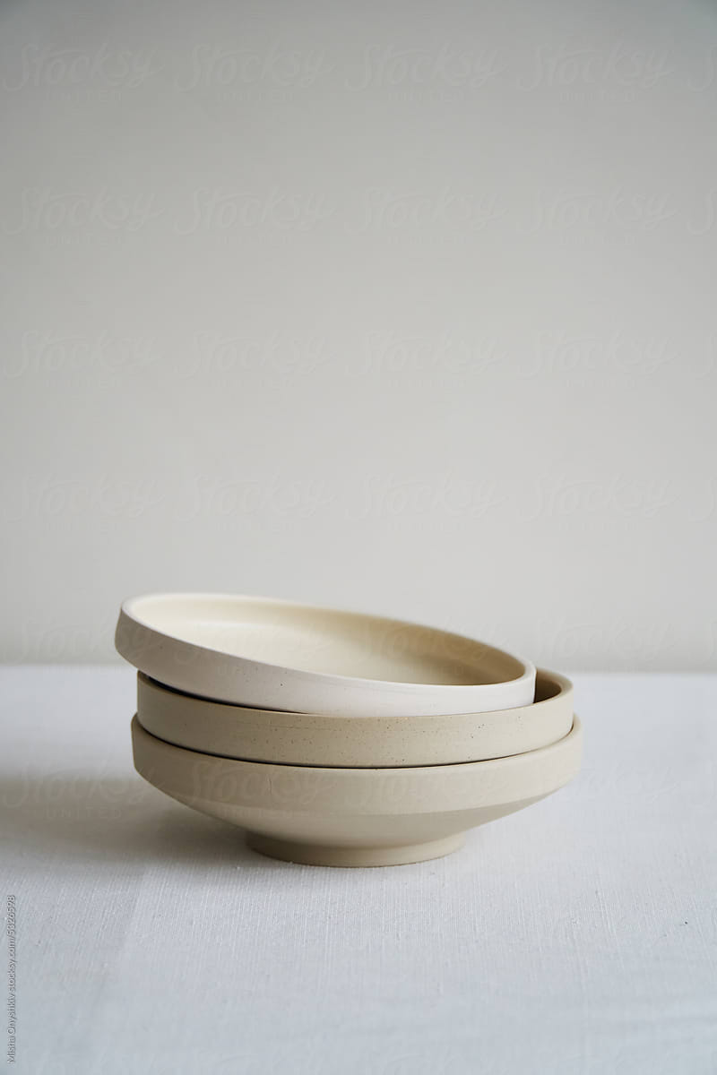 Classic Cream Ceramic Bowls