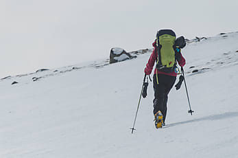 Female Mountaineer On A Ridge | Stocksy United
