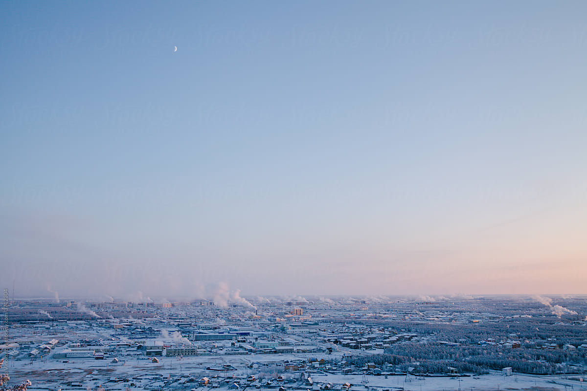 winter landscape in Siberia