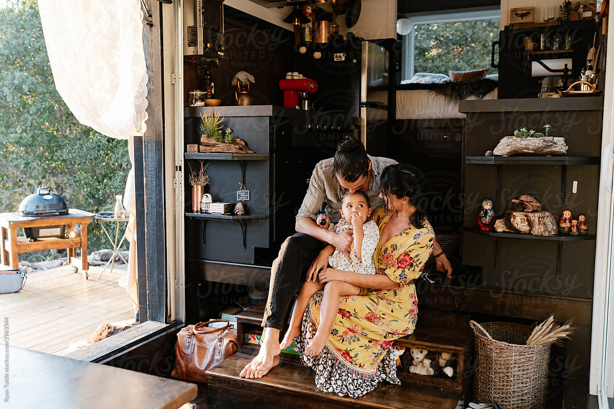 Young Family living  in a Tiny Home on Wheels