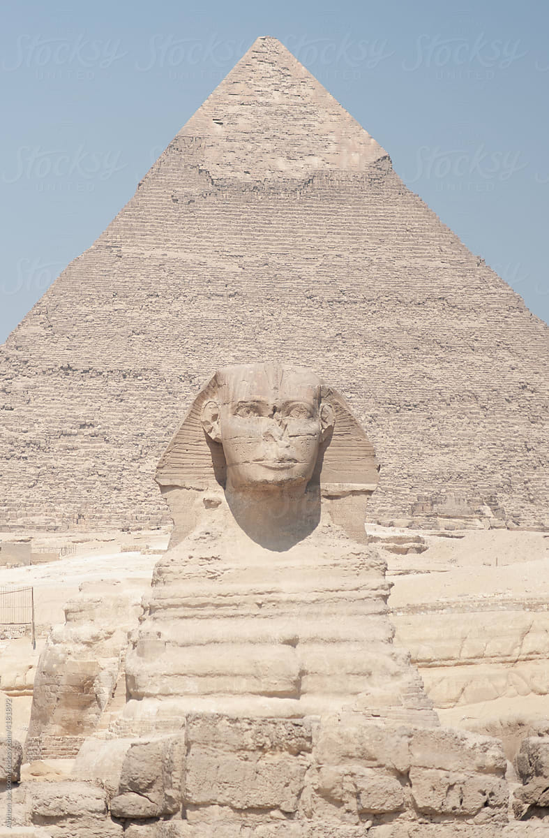 Sphinx and Khafre Pyramid