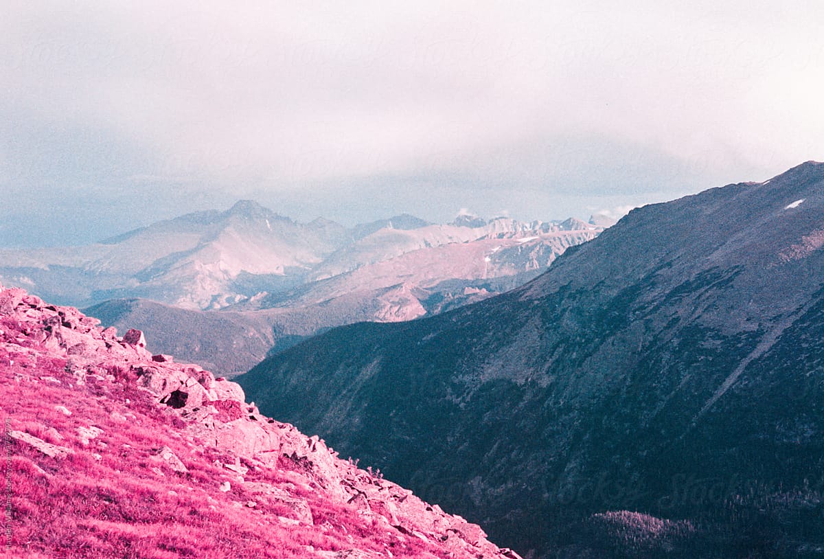Pink Mountainside in Colorado