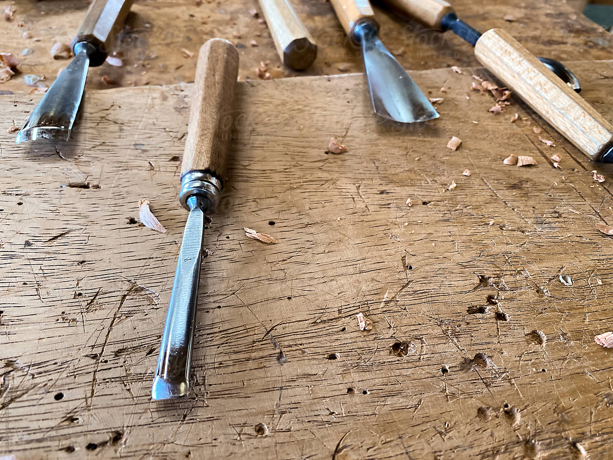 woodwork tools of a carpenter