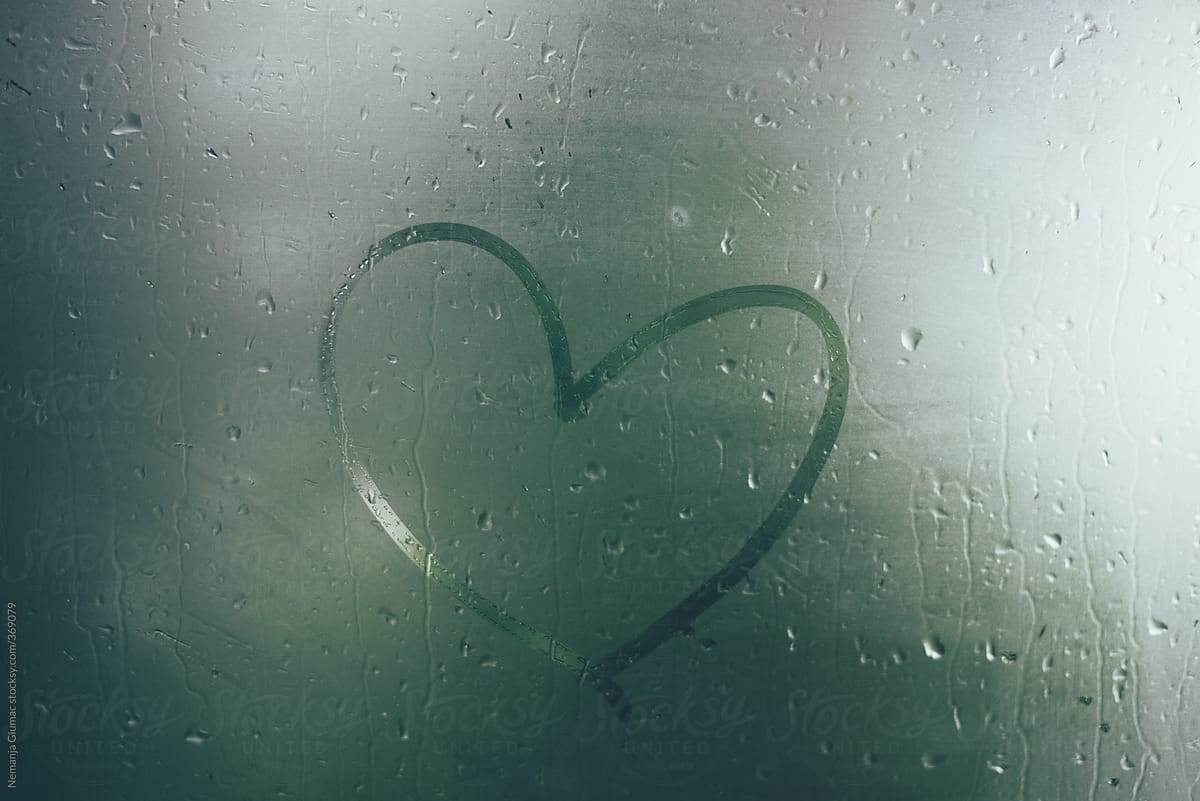 Heart Drawn on a Foggy Window