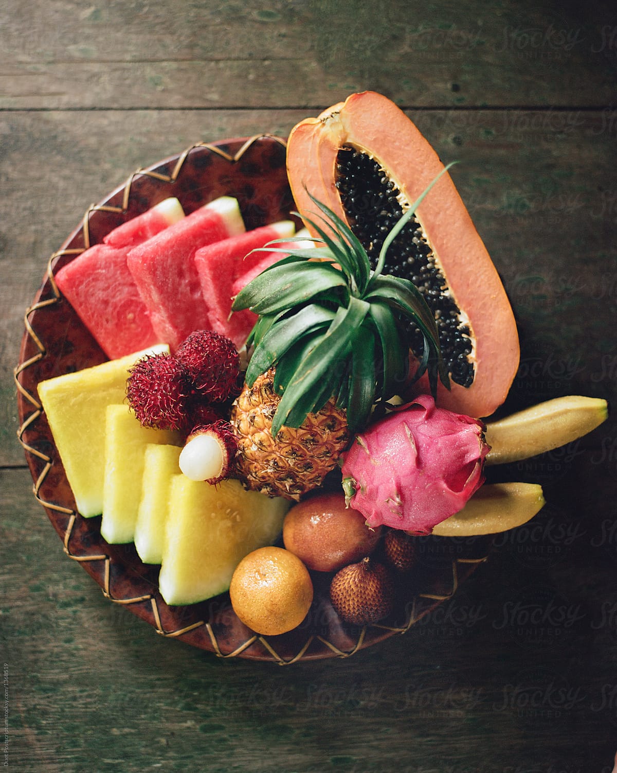 tropical fruit platter