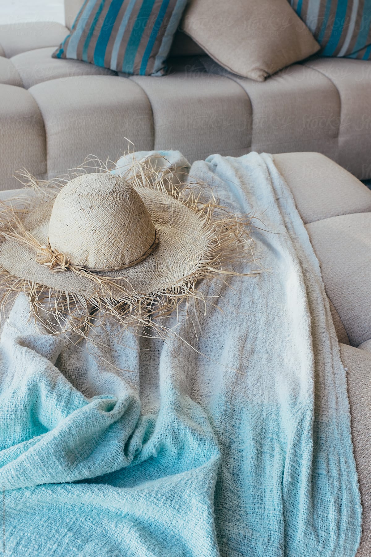Straw Hat In A Beach House
