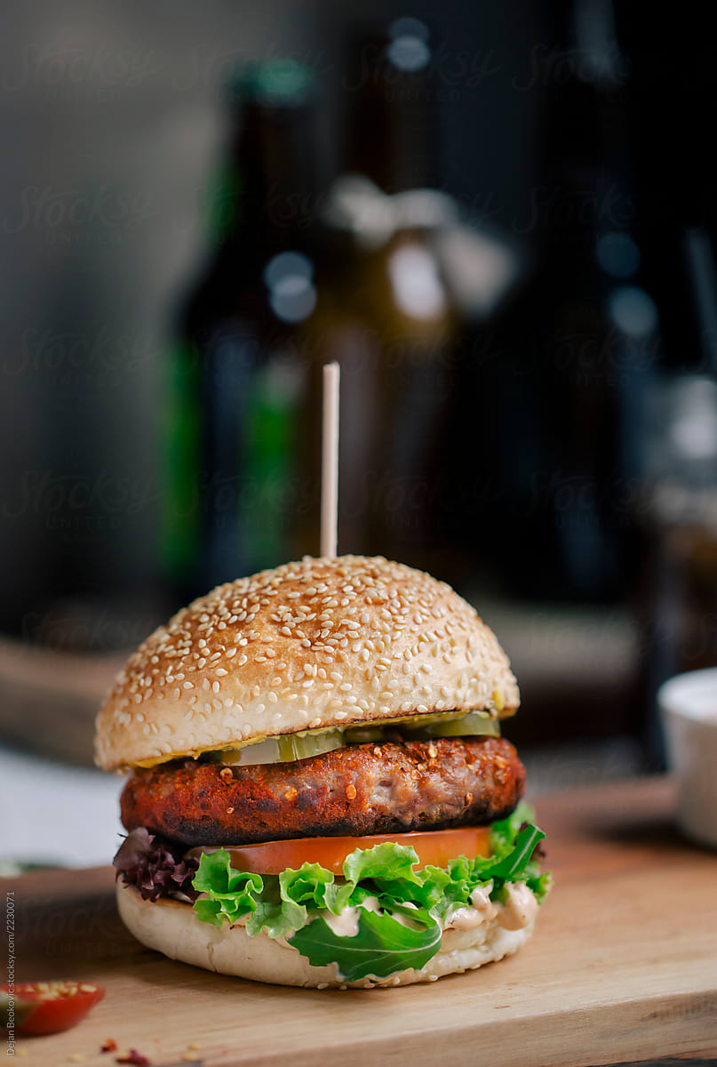 Mouth-watering burger