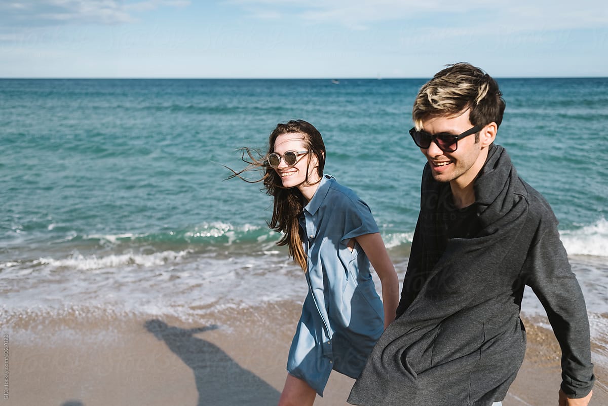 Young Couple Enjoying The Sea By Stocksy Contributor Simone Wave Stocksy 