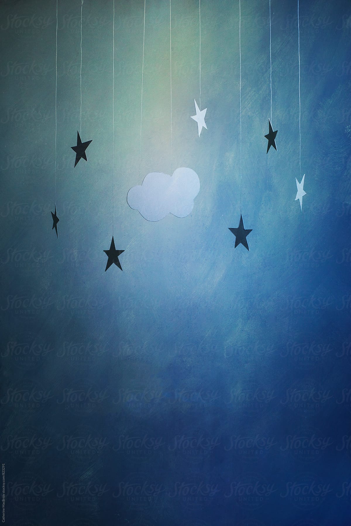 Paper stars and cloud....
