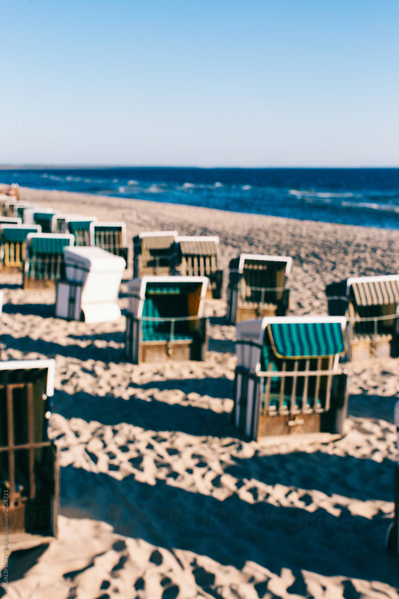 Baltic Sea Beach Chairs Background