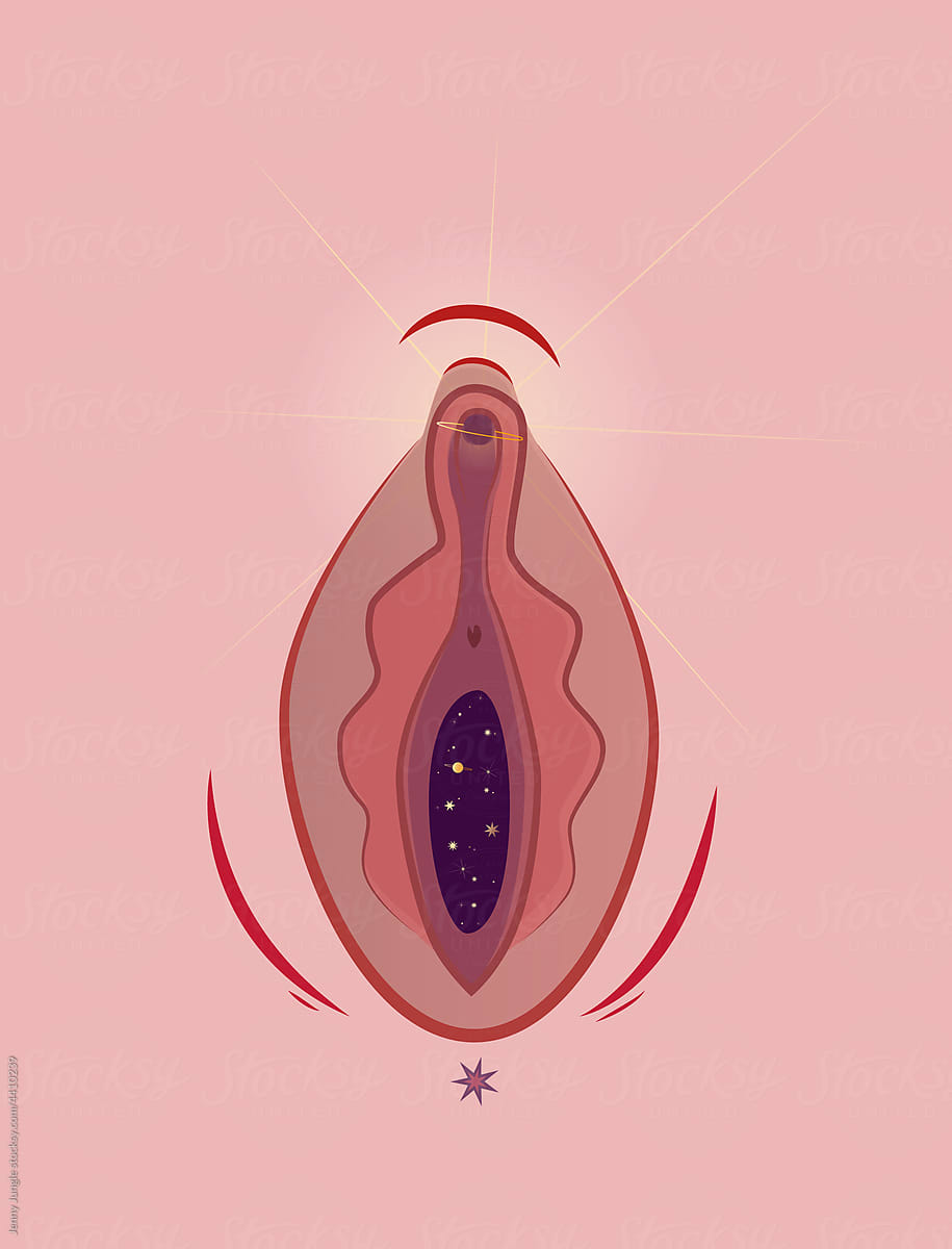A pink vulva universe