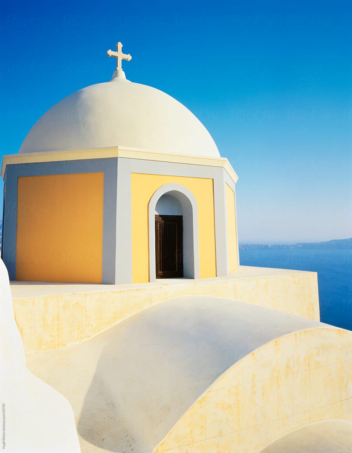 Beautiful churches of Santorini. Greece.