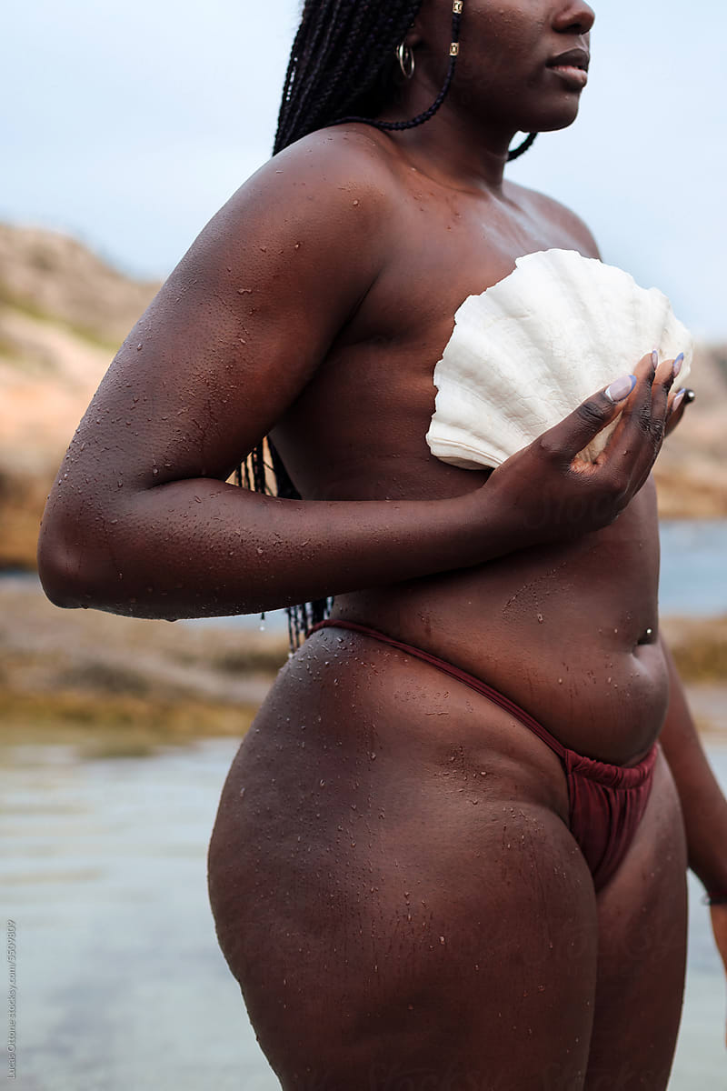 Topless black women