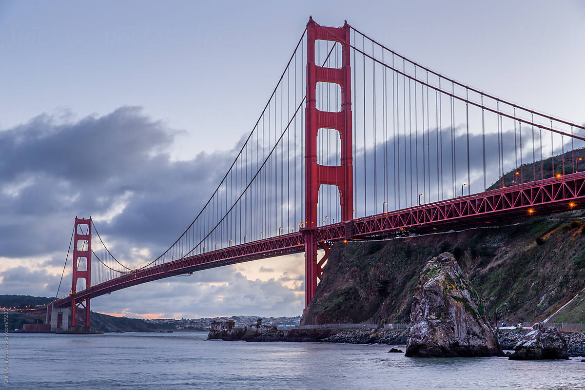 Мост золотые ворота в Сан-Франциско